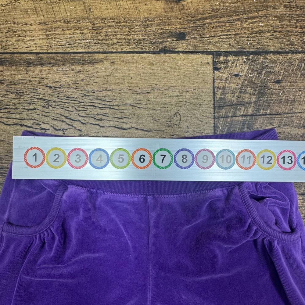 Faded Glory Kids Purple Velour Flare Pants Size XL 14 16 GUC sweats - Picture 6 of 8